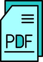 pdf Arquivo vetor ícone