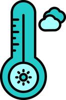 temperatura quente vetor ícone