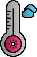 temperatura quente vetor ícone