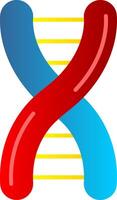 dna plano gradiente ícone vetor