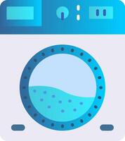 lavanderia plano gradiente ícone vetor