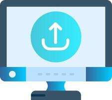 Envio plano gradiente ícone vetor