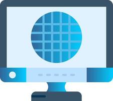 rede plano gradiente ícone vetor
