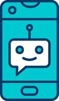 ícone de vetor de chatbot