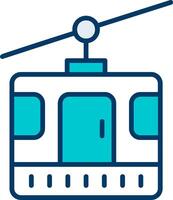 ícone de vetor de cabine de teleférico