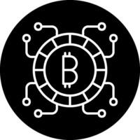 ícone de vetor bitcoin