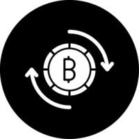 bitcoin troca vetor ícone