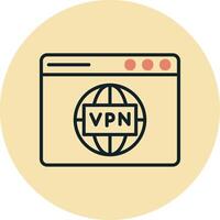 ícone de vetor vpn