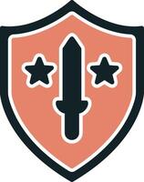 militares escudo vetor ícone