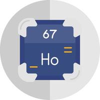 hólmio plano escala ícone vetor