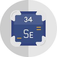 selênio plano escala ícone vetor