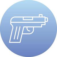 pistola arma de fogo vetor ícone