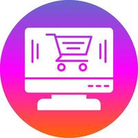 Comprar glifo gradiente círculo ícone vetor