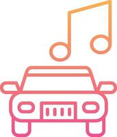 carro música vetor ícone