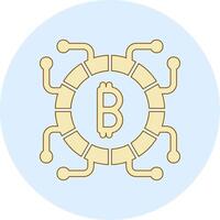 ícone de vetor bitcoin