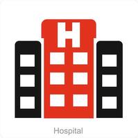hospital e saúde Cuidado ícone conceito vetor
