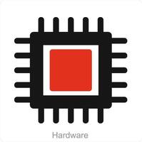 hardware e CPU ícone conceito vetor