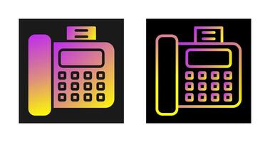 ícone de vetor de máquina de fax