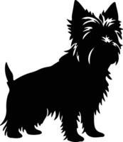 australiano terrier Preto silhueta vetor