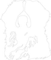 Bernese montanha cachorro esboço silhueta vetor