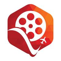 viagem filme logotipo Projeto vetor ícone.