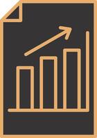ícone de vetor de gráfico de barras