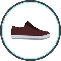 sapatos plano círculo ícone vetor
