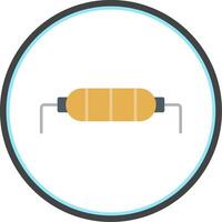 resistor plano círculo ícone vetor