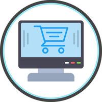 Comprar plano círculo ícone vetor