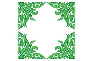 verde enfeite quadro, Armação fronteira vetor Projeto para decoração