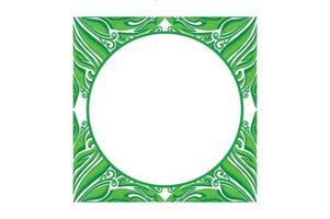 verde enfeite quadro, Armação fronteira vetor Projeto para decoração