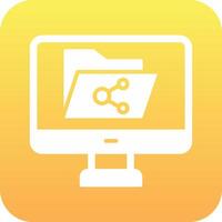 ícone de vetor de compartilhamento de arquivos