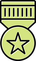 ícone de vetor de distintivo militar