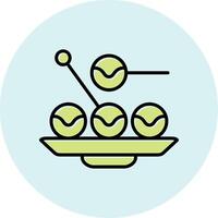 takoyaki vetor ícone