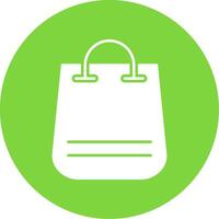 compras saco glifo círculo ícone vetor