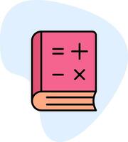 ícone de vetor de livro de matemática