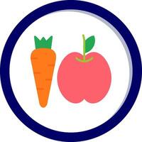 ícone de vetor de comida saudável