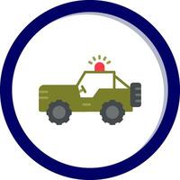 ícone de vetor de jipe militar
