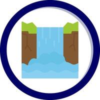 ícone de vetor de cachoeira