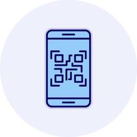 Smartphone qr código vetor ícone