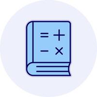 ícone de vetor de livro de matemática