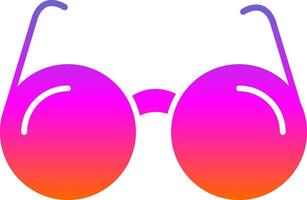 ícone de gradiente de glifo de óculos de sol vetor