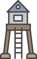 militares torre vetor ícone