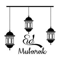 lâmpadas penduradas decoração kareem do ramadã vetor