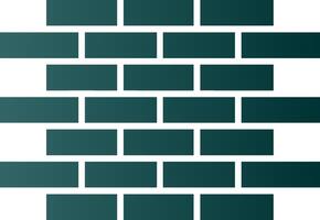 ícone de gradiente de glifo de parede de tijolos vetor