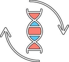 ícone de vetor de DNA