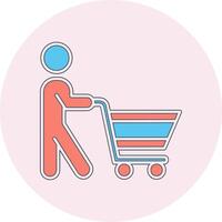 ícone de vetor de compras