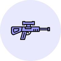 Franco atirador arma de fogo vetor ícone