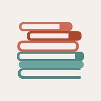 simples livros logotipo vetor ilustração