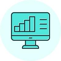 ícone de vetor de análise de dados
